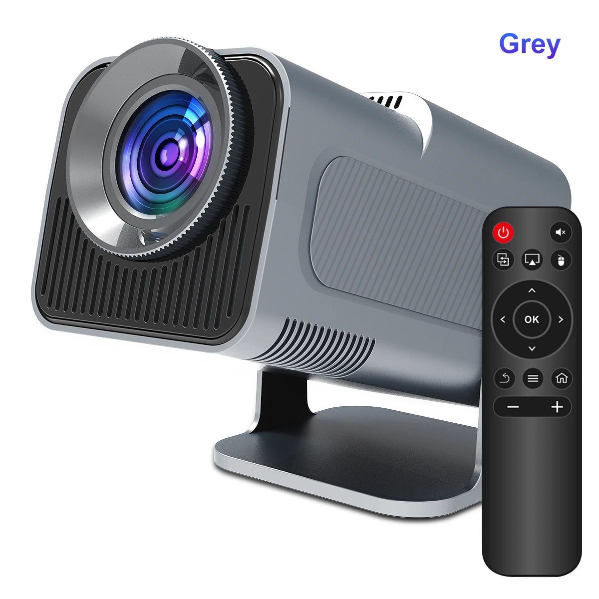 4K Android 11 Projector with Native 1080P Resolution, 390 ANSI Lumens, Dual WiFi 6, Bluetooth 5.0, and Upgraded HY300 Model