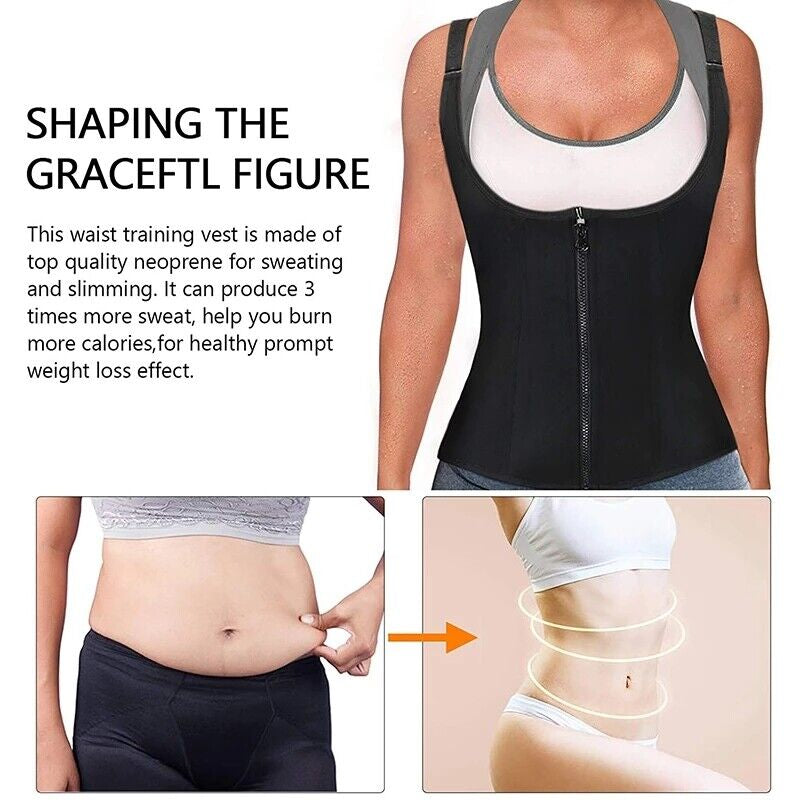 Women's Slimming Waist Trainer Shapewear Vest with Belly Control - Sports Top