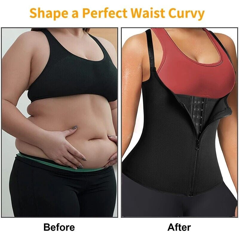 Women's Slimming Waist Trainer Shapewear Vest with Belly Control - Sports Top