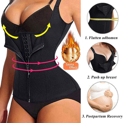 Women's Slimming Waist Trainer Shapewear Vest with Belly Control - Sports Top