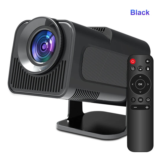 4K Android 11 Projector with Native 1080P Resolution, 390 ANSI Lumens, Dual WiFi 6, Bluetooth 5.0, and Upgraded HY300 Model